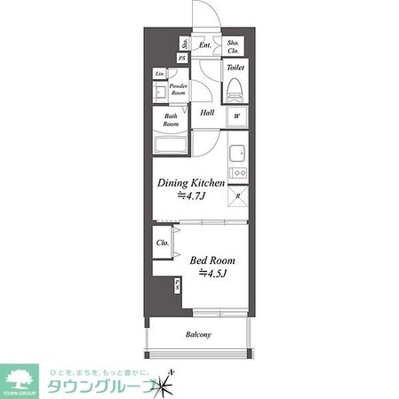 ブランシエスタ北品川の物件間取画像